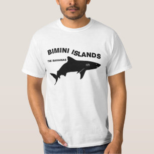 Dykan Bimini-öarna med hajar - Bahamas T Shirt
