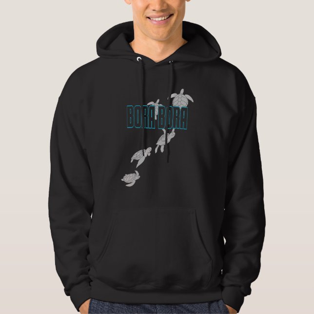 Dykan Bora Bora Sea Turtles med sköldpaddor Hoodie (Framsida)