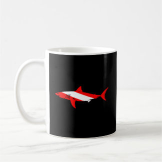Dykan Dive Shark för Diver Kaffemugg