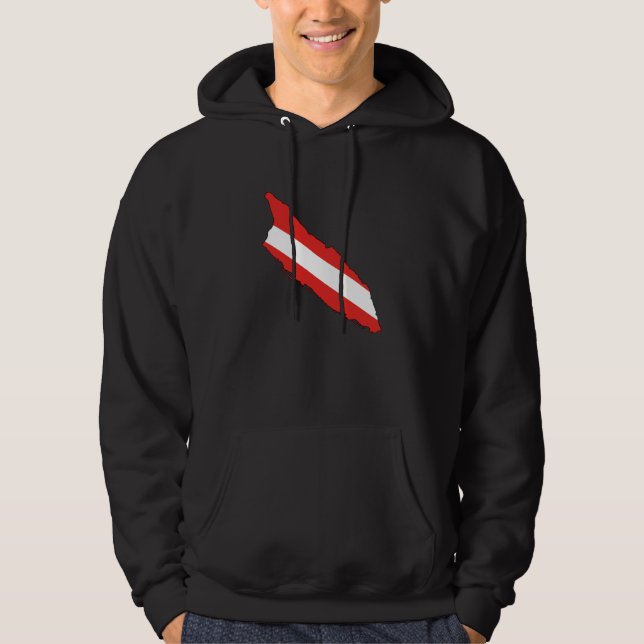 Dykan Diver Down Flagga Aruba Hoodie (Framsida)