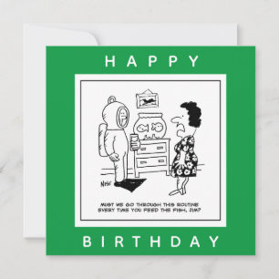 Dykan Dons kan Mata Tecknad av fisk. Kort