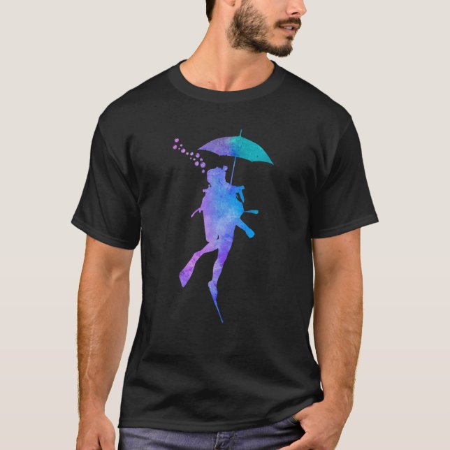 Dykan dyka Costume Scuba Diver T Shirt (Framsida)