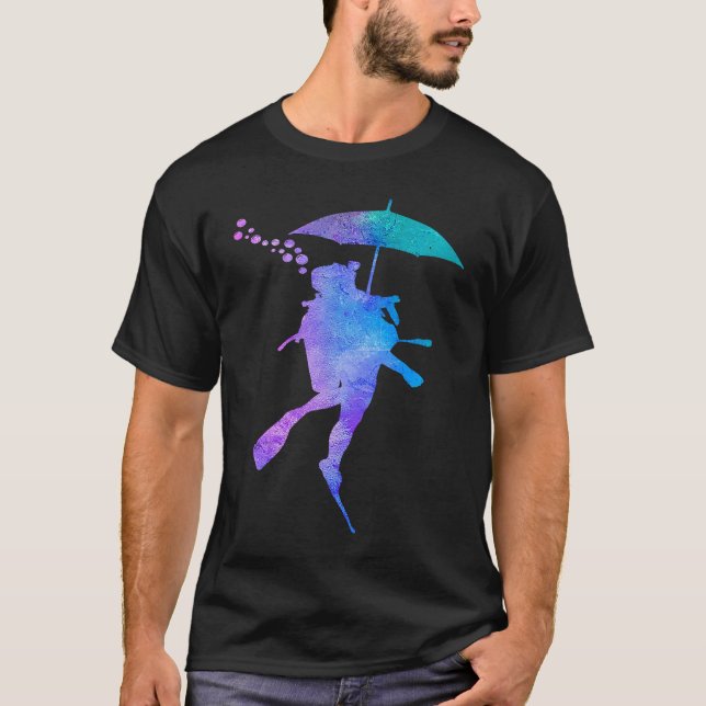 Dykan dyka Costume Scuba Diver T Shirt (Framsida)