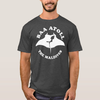 Dykan Maldiverna med Manta Ray T Shirt