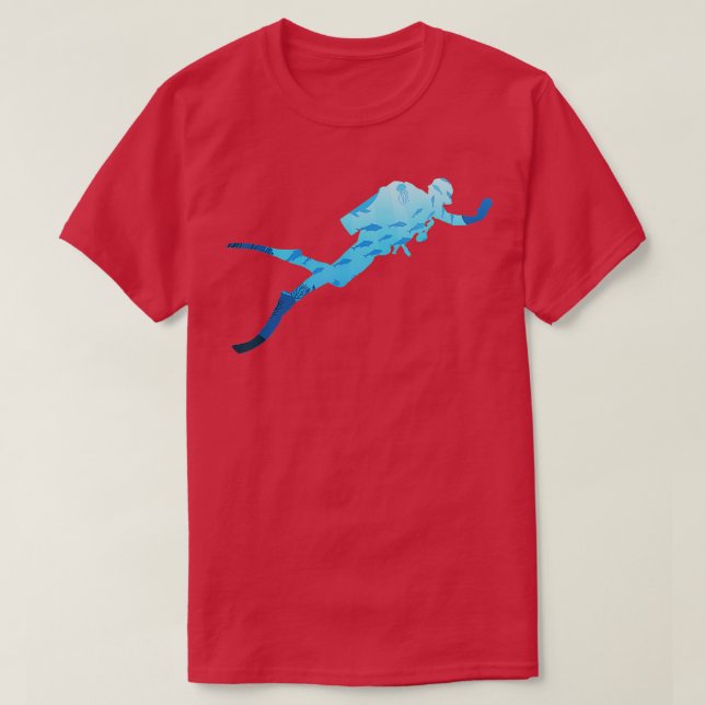 Dykan Underwater Swimmer Gift T Shirt (Design framsida)