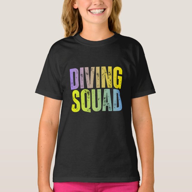 dykande enhet t shirt (Framsida)