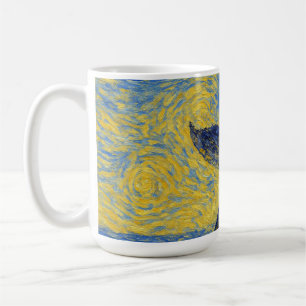 Dykande puckelval van Gogh stil muggar