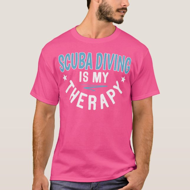 Dykans terapi - Coola - funktionell unik dykning T Shirt (Framsida)