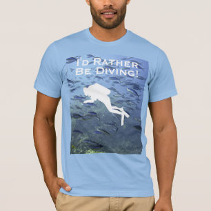 Dykar Design "Jag hade hellre varit och dykt" T Shirt