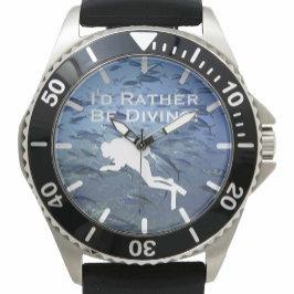 Dykardesign "Jag hellre vara dykning" Armbandsur