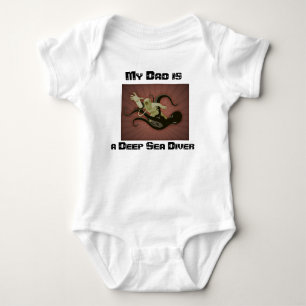 Dykare för djupt hav för babyonsie tee shirt