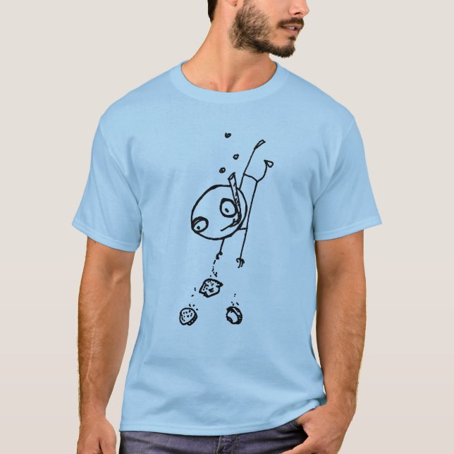 Dykare för Muff (in) T-shirt (Framsida)