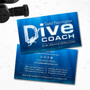 Dykcoach - Scuba Instruktör Visitkort