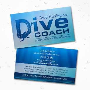 Dykcoach - Scuba Instruktör Visitkort