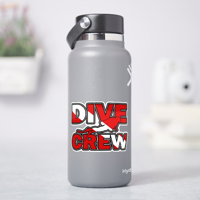 Dykcrew dykflagga dekal (HydroFlask)