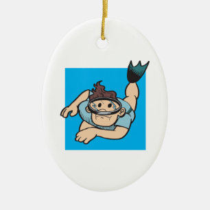 Dyken besegrar julgransprydnad keramik