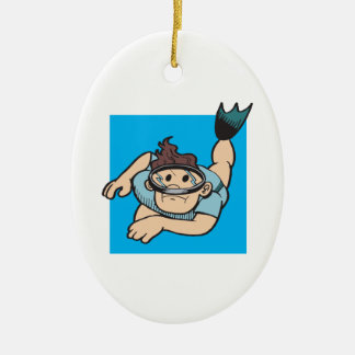 Dyken besegrar julgransprydnad keramik