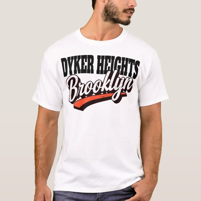 Dyker Heights Brooklyn T Shirt (Framsida)