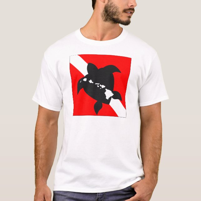Dykflaggasköldpadda Tee (Framsida)