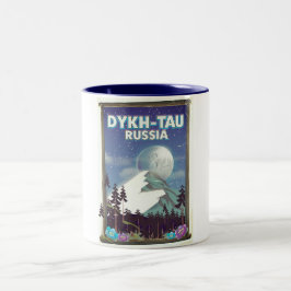 Dykh-Tau Ryssland resaffisch. Två-Tonad Mugg