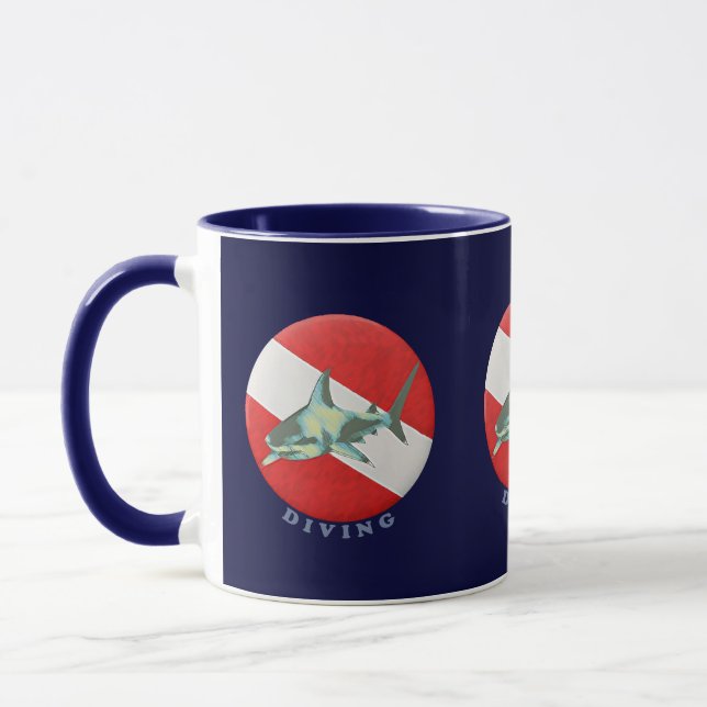 dykhaj av flagga mugg (Vänster)