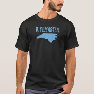 Dykinstruktör för North Carolina Divemaster Scuba T Shirt
