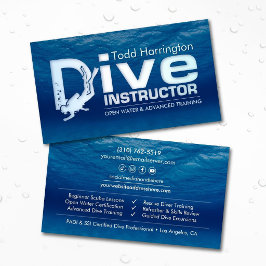 Dykinstruktör - Scuba coach  Visitkort