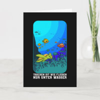 Dykning är som att flyga Scuba Diver Kläder Dyknin