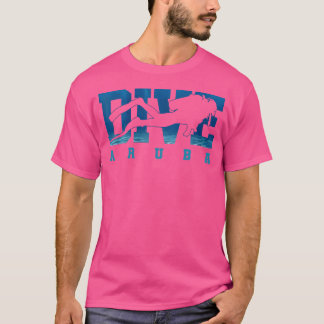Dykning Aruba Karibiska öarna Souvenir Dyk T Shirt