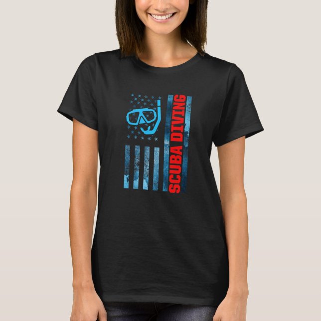 Dykning Dykare  2 T Shirt (Framsida)