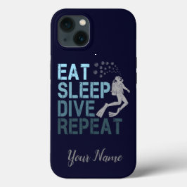 Dykning Eat Sleep Dive Repeat-sats