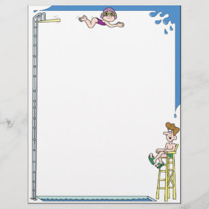Dykning i Bassäng Letterhead