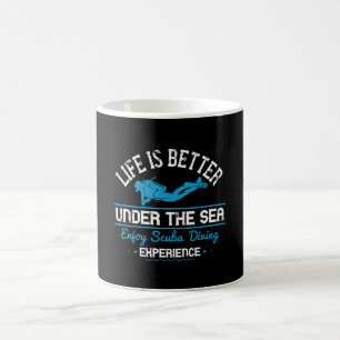 Dykning - livet är bättre under havet kaffemugg