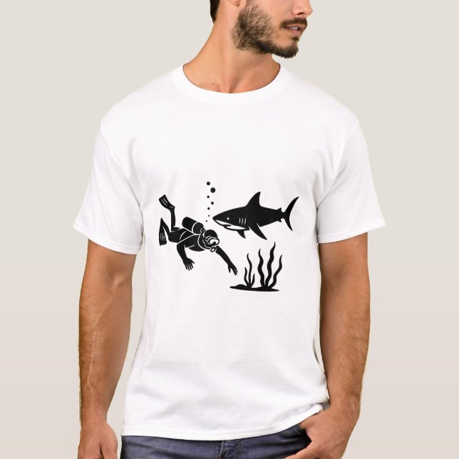 Dykning med tub t shirt (Framsida)