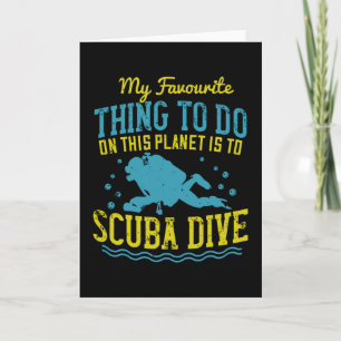 Dykning -Min Favoritsak Är Scuba Dykning Kort