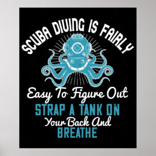Dykning - Scuba Dykning är lätt att lära sig Poster