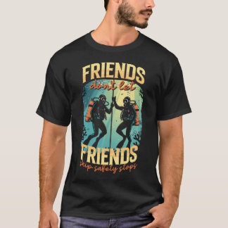 Dykning Scuba Dykning Fridykning Hoppa över Säkerh T Shirt