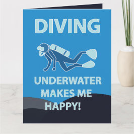 Dykning Scuba Dykning Undervattensdykare Kort