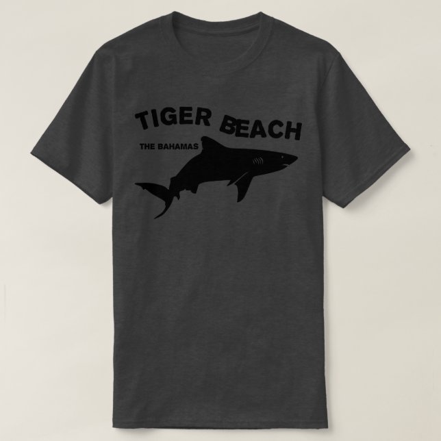 Dykning vid Tiger Beach Grand Bahama-ön Baha T Shirt (Design framsida)