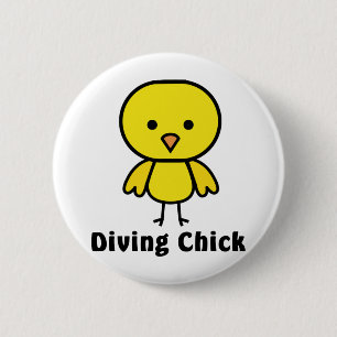 Dykningchicken utrustar knapp