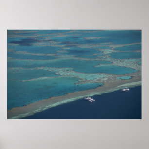 Dykplattformar nära rev, Great Barrier Poster