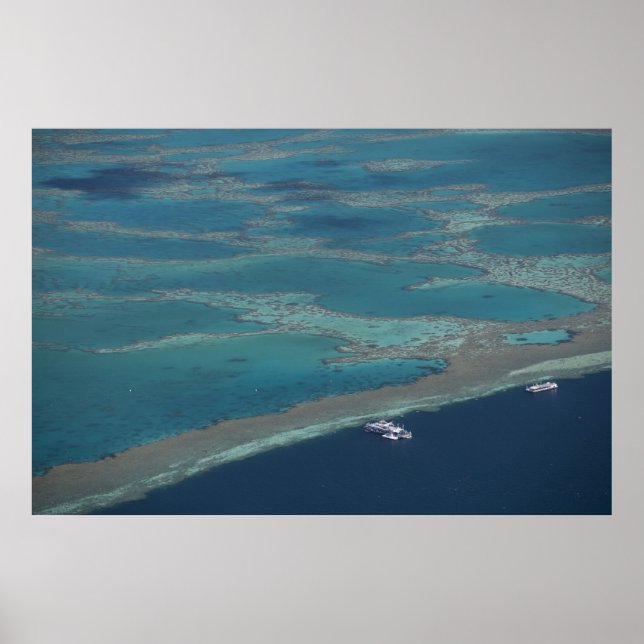 Dykplattformar nära rev, Underbara barriär Poster (Framsidan)