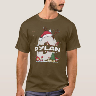 Dylan jul w Dylan Namn för roligt Julafton T Shirt
