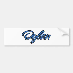 Dylan Namn blå Aufkleber Sticker Autoaufkleber Bildekal