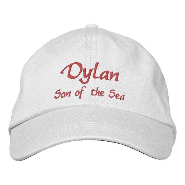 Dylan Namn Cap / Hat Broderad Keps (Framsida)