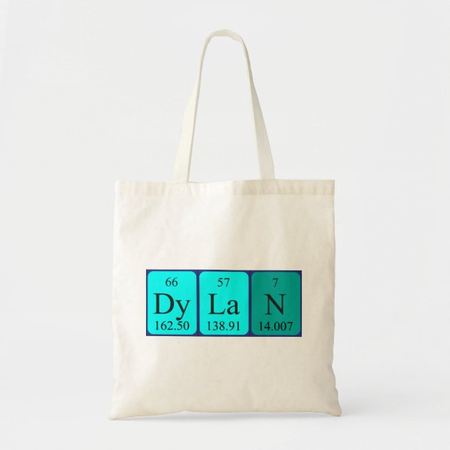 Dylan Periodisk påse bord namn Tygkasse (Framsidan)