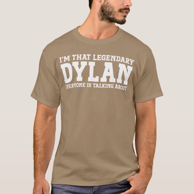 Dylan Personal Name Funny Dylan family T Shirt (Framsida)