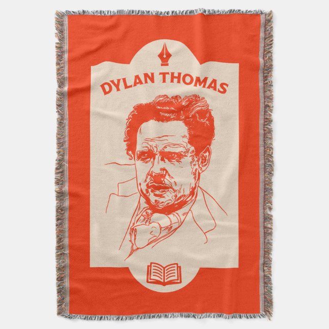 Dylan Thomas Welsh Poet Filt (Framsidan Vertikal)