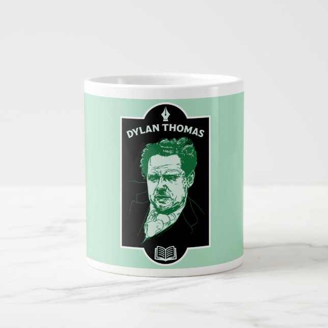 Dylan Thomas Welsh Poet Jumbo Mugg (Framsidan)