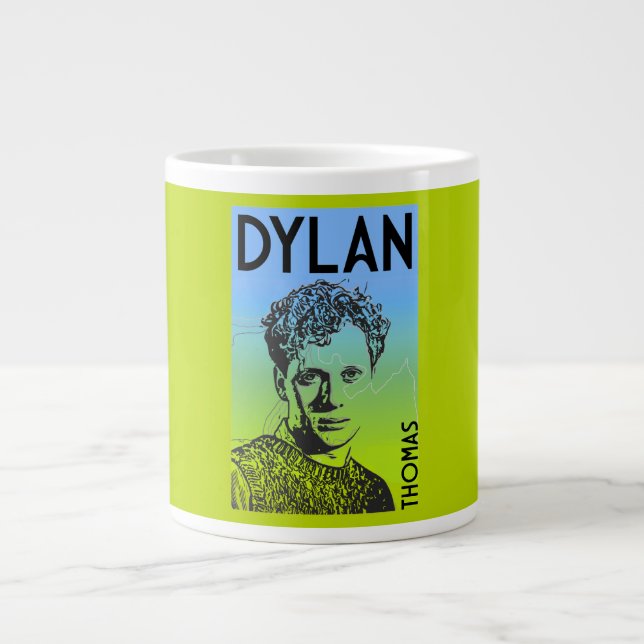 Dylan Thomas Welsh Poet Jumbo Mugg (Framsidan)